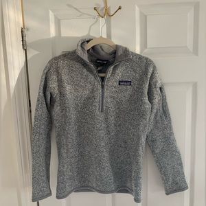 Patagonia Women’s Better Sweater 1/4 Zip Fleece Pullovers - Birch White